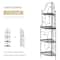 Glitzhome® 4ft. Metal 4-Tiered Corner Shelf Stand